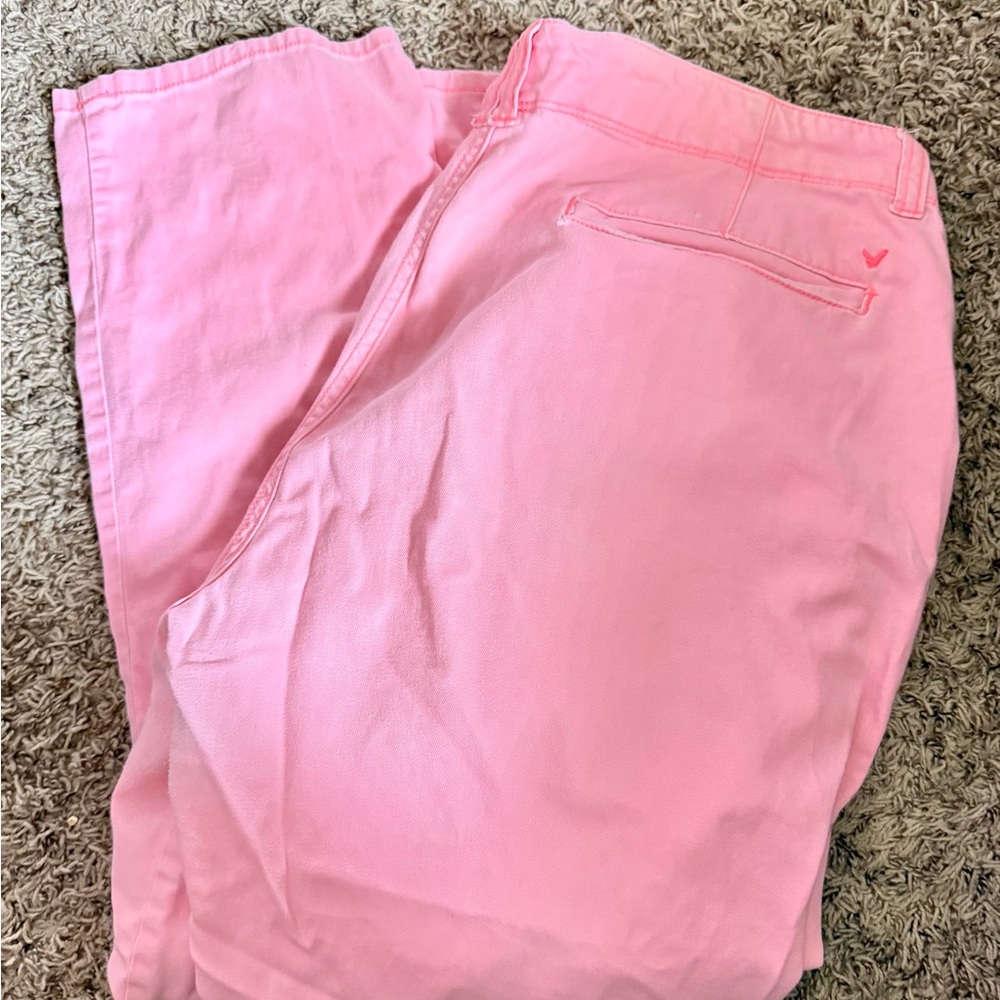 AEO Vintage Distressed Pink Casual Pants